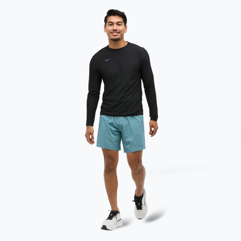 Чоловічі бігові шорти HOKA Glide 7'' 2в1 гірський туман 2