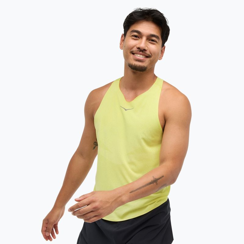 Чоловіча бігова сорочка HOKA Race Singlet hoka citrus 4