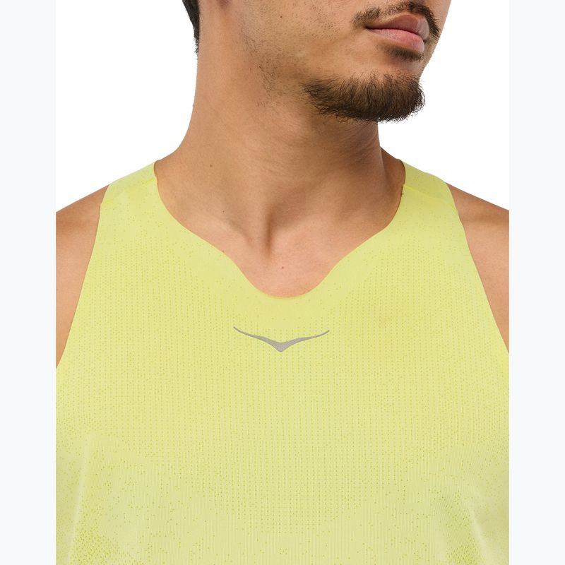 Чоловіча бігова сорочка HOKA Race Singlet hoka citrus 5