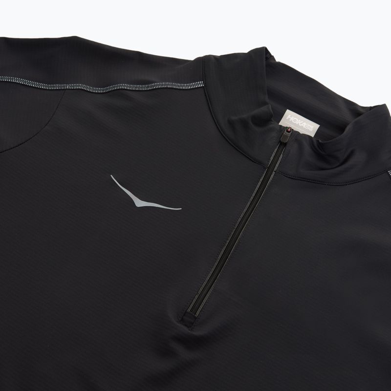 Чоловічий біговий світшот HOKA GlideTech Quarter Zip чорний 3