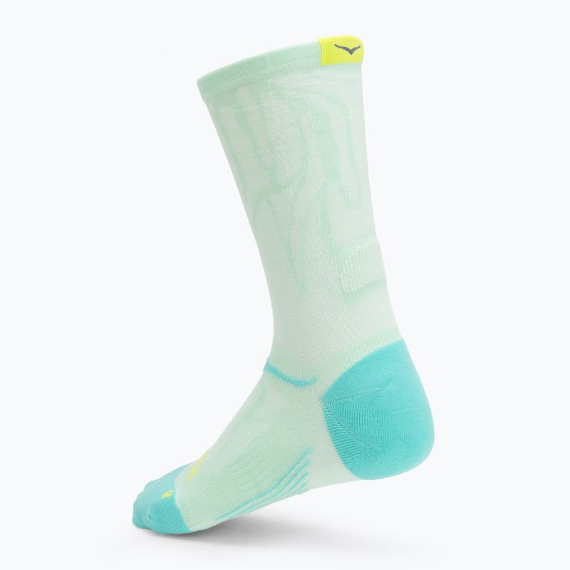 Шкарпетки HOKA Clifton Crew Run м'ятні флюорнітові 2