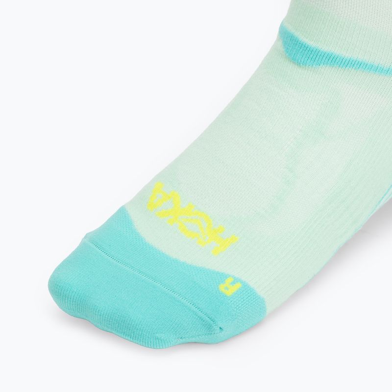 Шкарпетки HOKA Clifton Crew Run м'ятні флюорнітові 3