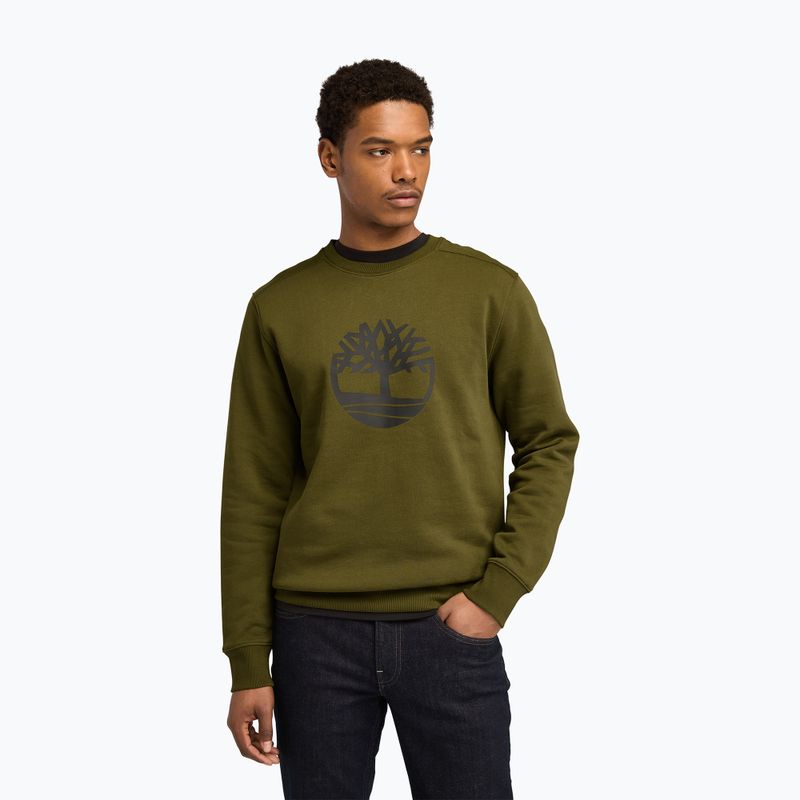 Чоловічий світшот Timberland Tree Logo Crew Neck темно-оливковий