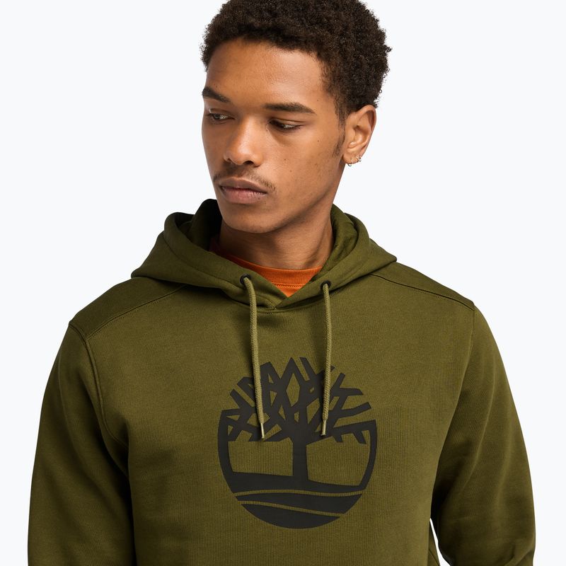 Кофта чоловіча Timberland Tree Logo Hoodie dark olive 4