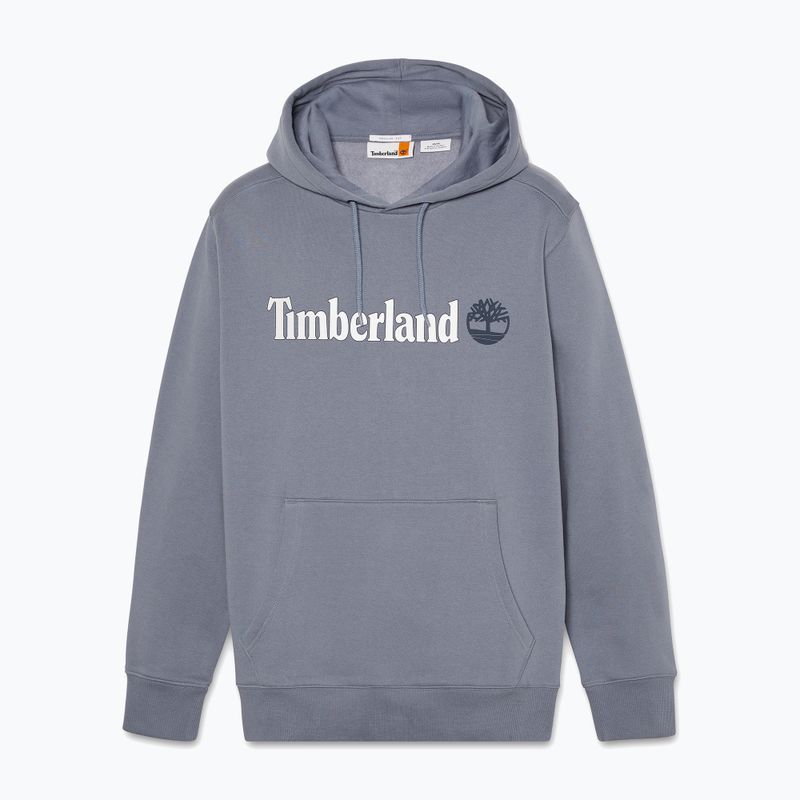 Чоловіча толстовка Timberland з лінійним логотипом folkstone сіра 5