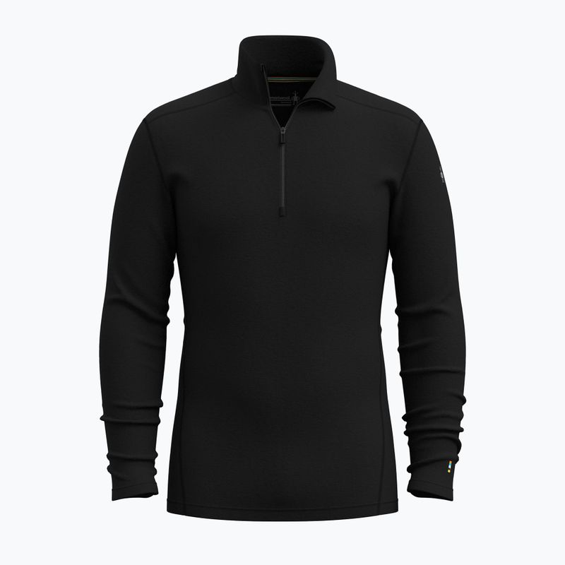 Кофта термічна чоловіча Smartwool Classic Thermal Merino Base Layer 1/4 Zip Boxed black 4