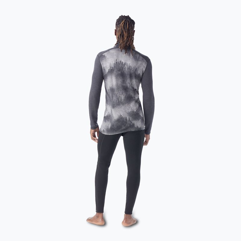 Чоловічий термокостюм Smartwool Classic Thermal Merino Base Layer 1/4 Zip Boxed charcoal foggy pines термокостюм 2