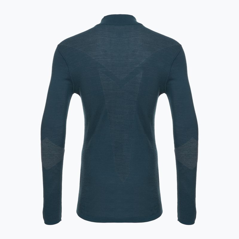 Кофта термічна чоловіча Smartwool Intraknit Thermal Merino Base Layer 1/4 Zip twilight blue 4