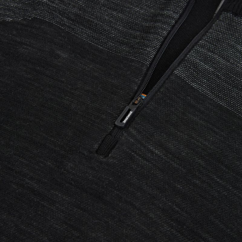 Кофта термічна чоловіча Smartwool Intraknit Thermal Merino Base Layer 1/4 Zip black/white 3