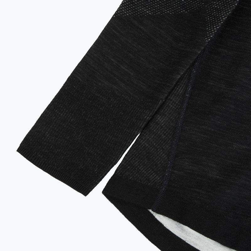 Кофта термічна чоловіча Smartwool Intraknit Thermal Merino Base Layer 1/4 Zip black/white 4