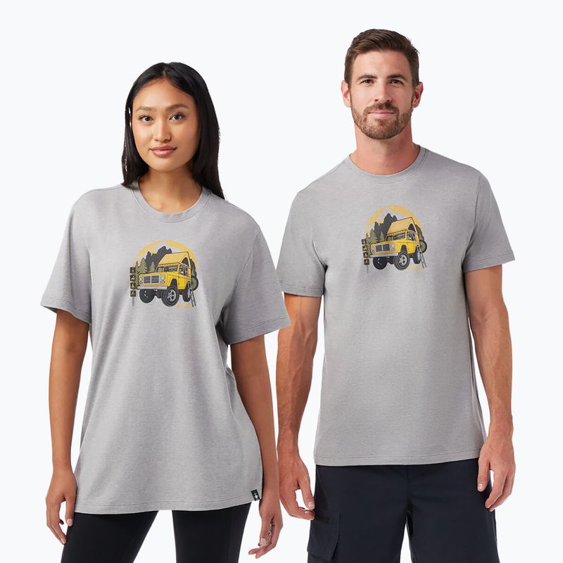 Футболка трекінгова Smartwool Long Weekend Graphic Tee light gray heather 2