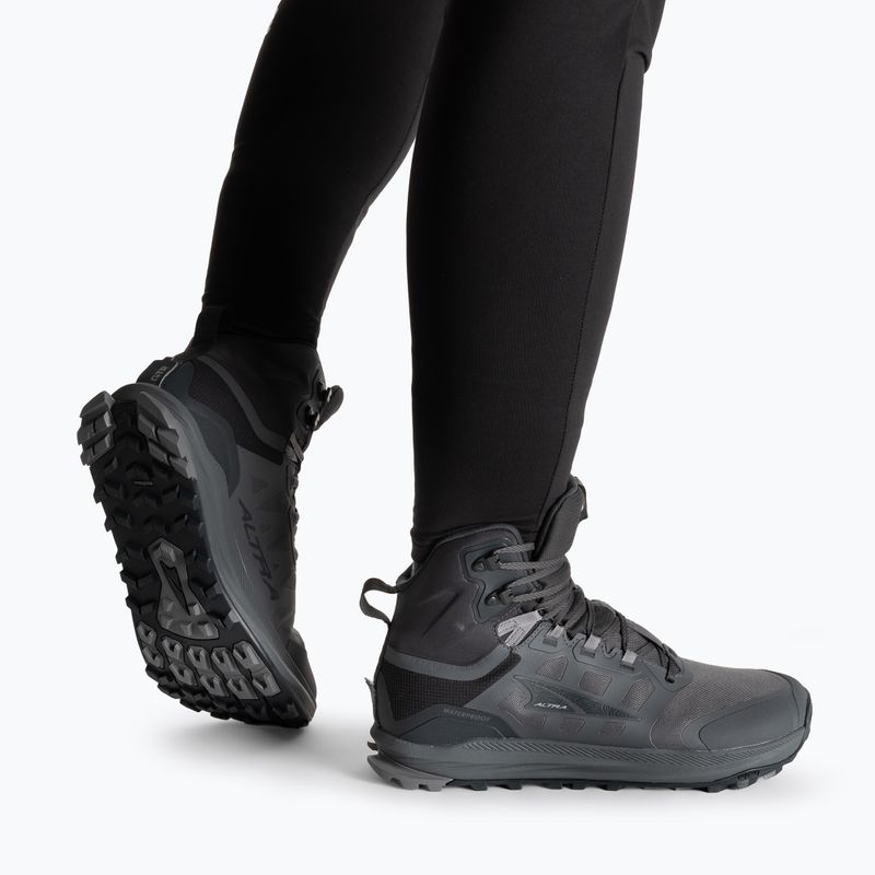 Кросівки чоловічі Altra Lone Peak 9 Waterproof Mid black/gray 2