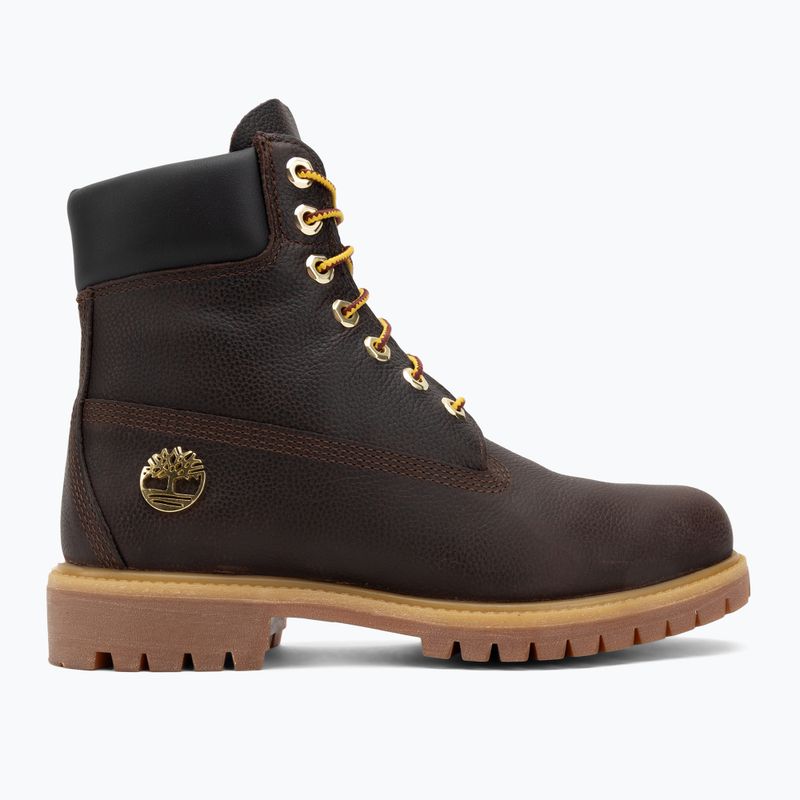 Черевики чоловічі Timberland Premium 6 Inch Lace Up Waterproof dark brown/full grain/black 2