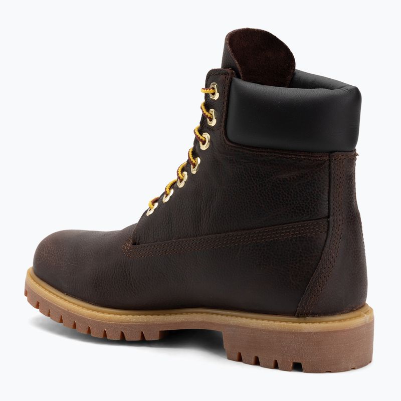 Черевики чоловічі Timberland Premium 6 Inch Lace Up Waterproof dark brown/full grain/black 3