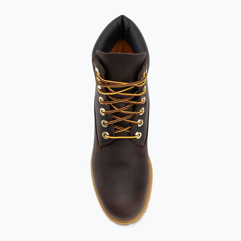 Черевики чоловічі Timberland Premium 6 Inch Lace Up Waterproof dark brown/full grain/black 5