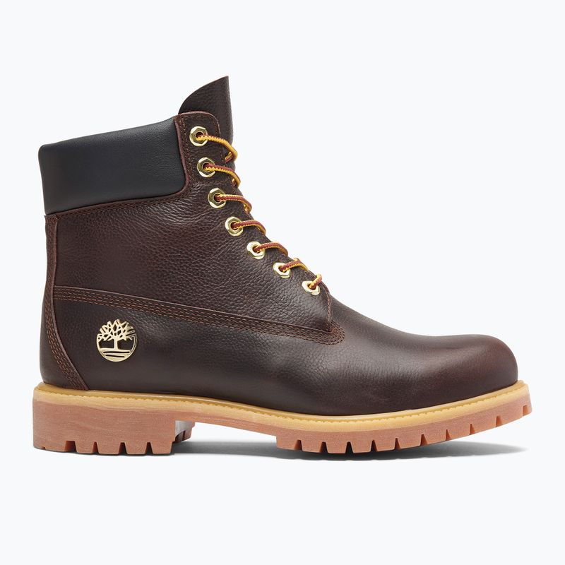 Черевики чоловічі Timberland Premium 6 Inch Lace Up Waterproof dark brown/full grain/black 8