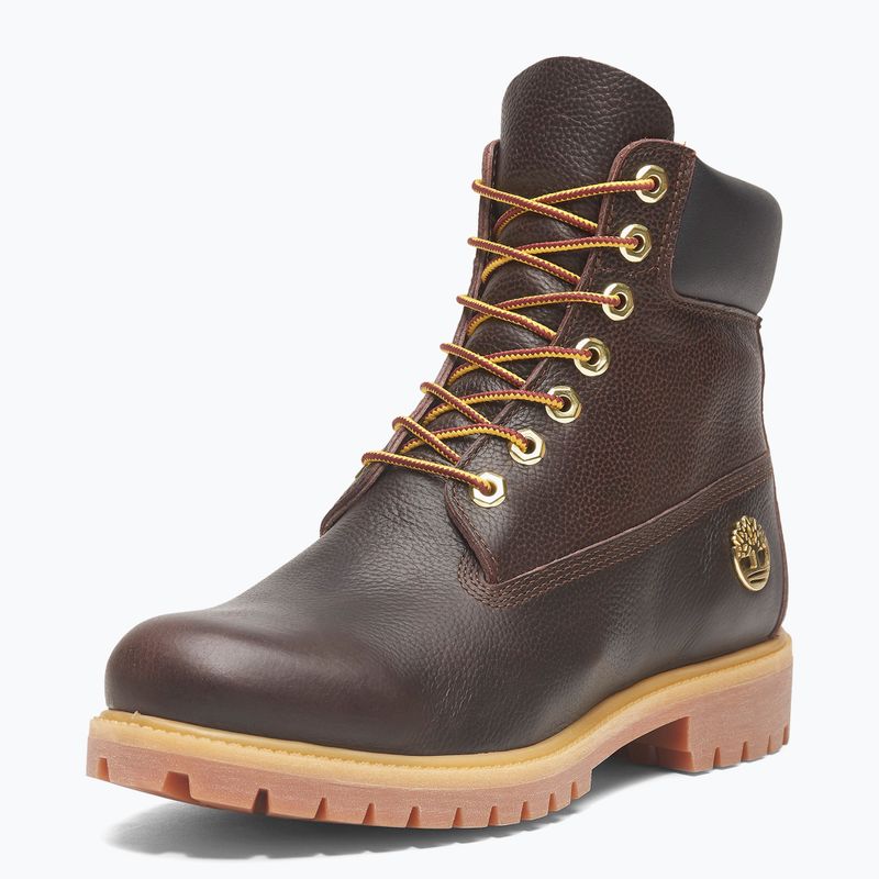 Черевики чоловічі Timberland Premium 6 Inch Lace Up Waterproof dark brown/full grain/black 10