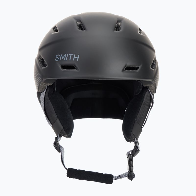 Шолом гірськолижний Smith Mission matte black stripes 2