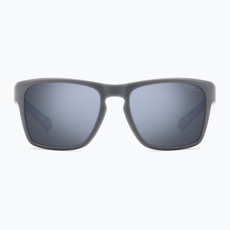 Окуляри сонцезахисні чоловічі Polaroid PLD 7052/S matte grey/silver mirror polarized high contrast 3