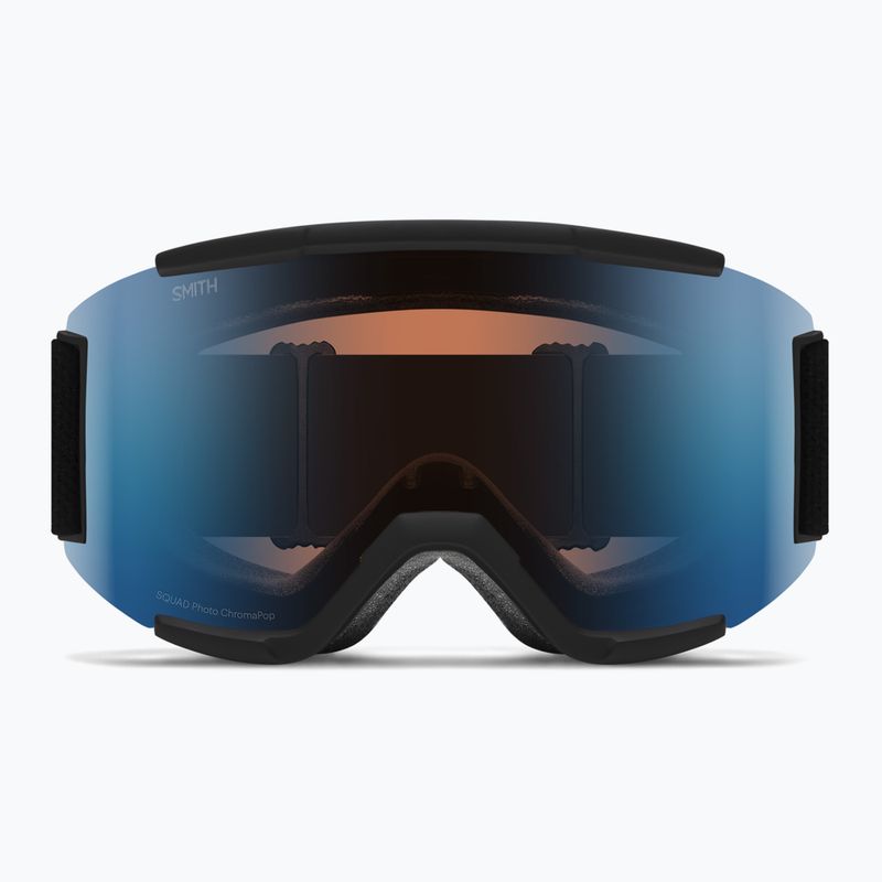 Окуляри гірськолижні Smith Squad black/chromapop pro photochromic blue mirror 6