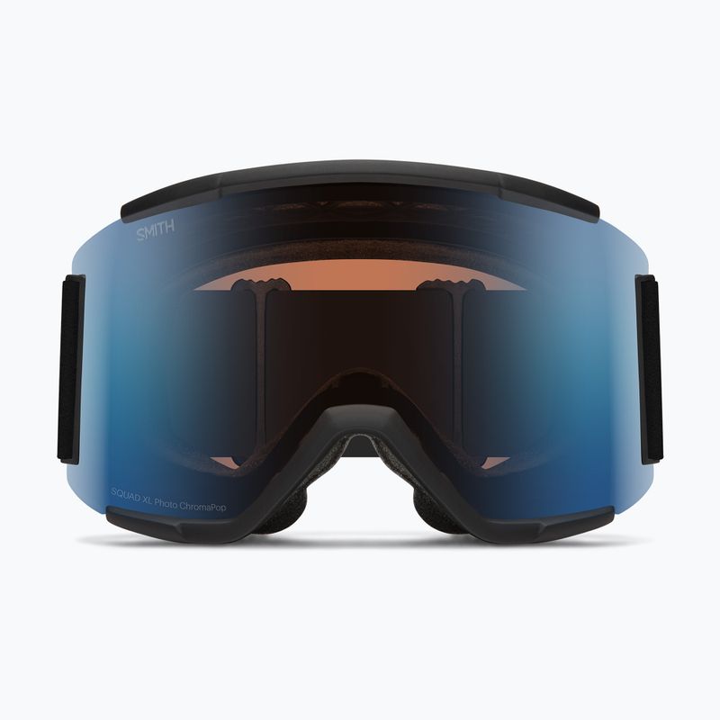 Окуляри гірськолижні Smith Squad XL black/chromapop pro photochromic blue mirror 2