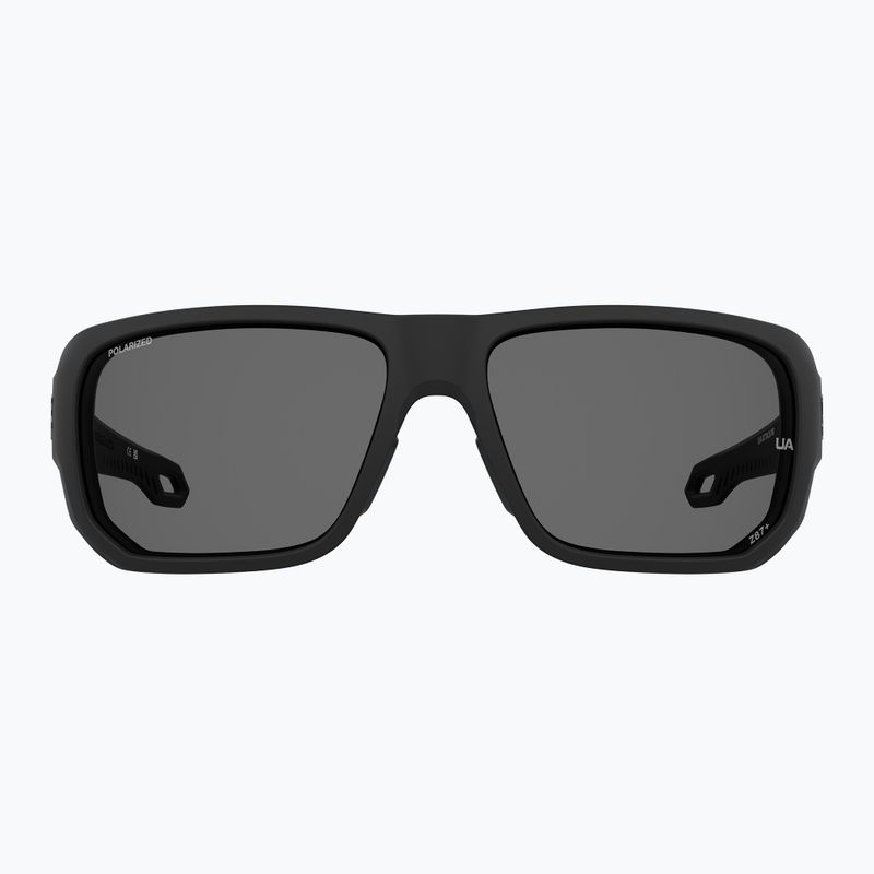Окуляри сонцезахисні чоловічі Under Armour Attack MD S3 matte black/grey polarized oleophobic 3