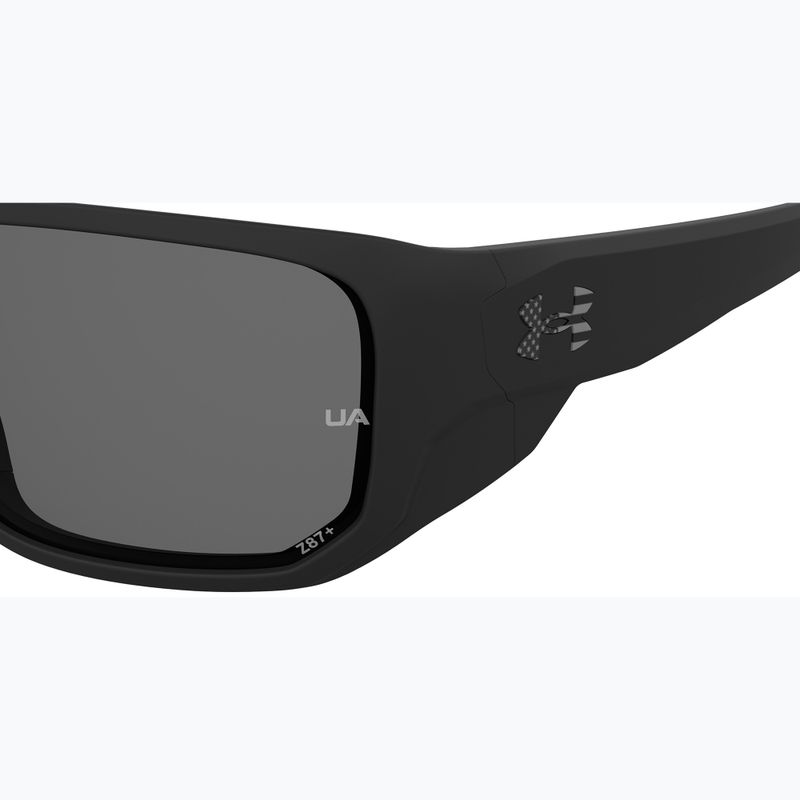 Окуляри сонцезахисні чоловічі Under Armour Attack MD S3 matte black/grey polarized oleophobic 6