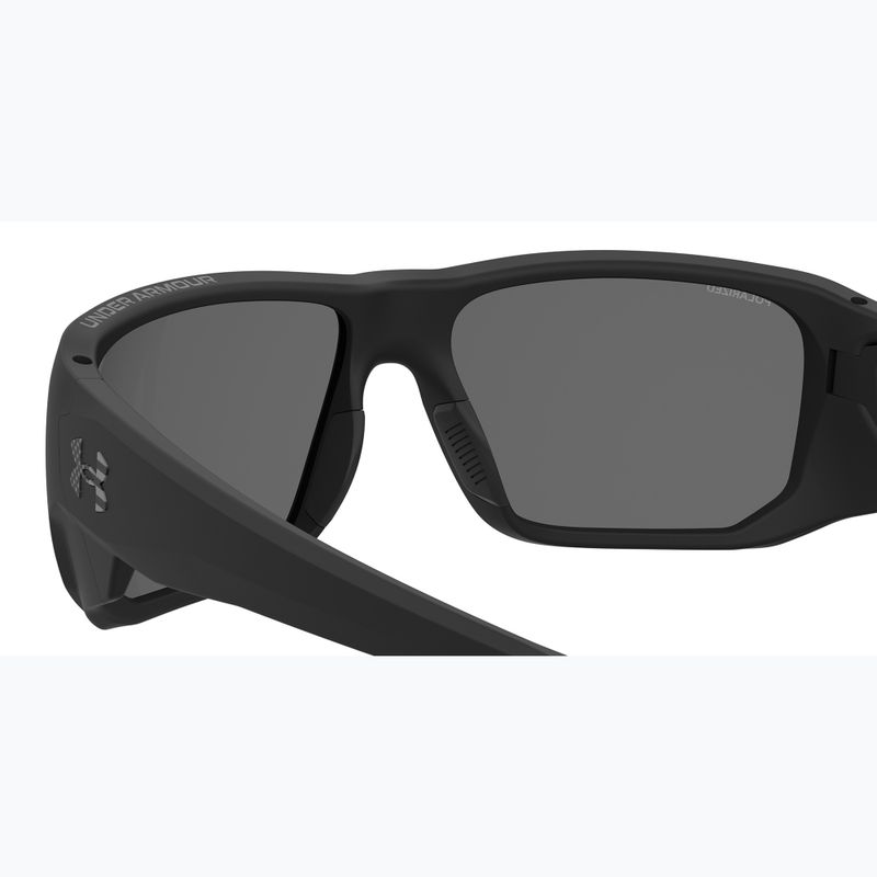 Окуляри сонцезахисні чоловічі Under Armour Attack MD S3 matte black/grey polarized oleophobic 7