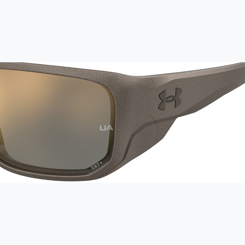Окуляри сонцезахисні чоловічі Under Armour Attack MD S3 brwn metlzed/gold mirror oleophobic 7