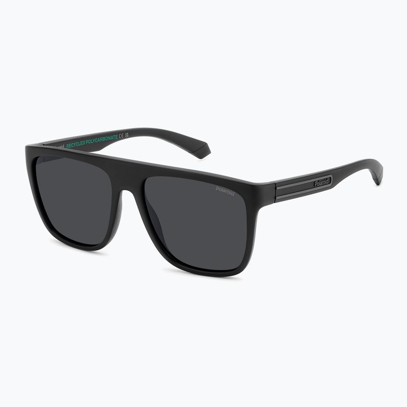 Окуляри сонцезахисні чоловічі Polaroid PLD 2162/S matte black/grey polarized 2