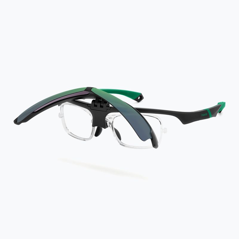 Окуляри сонцезахисні чоловічі Polaroid PLD 7056/CI/S matte black green/greygreen mirror polarized 6