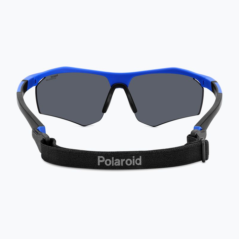 Окуляри сонцезахисні Polaroid PLD 7055/S matte blue/blue mirror polarized high contrast 5