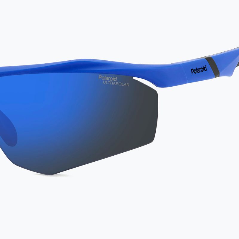 Окуляри сонцезахисні Polaroid PLD 7055/S matte blue/blue mirror polarized high contrast 7