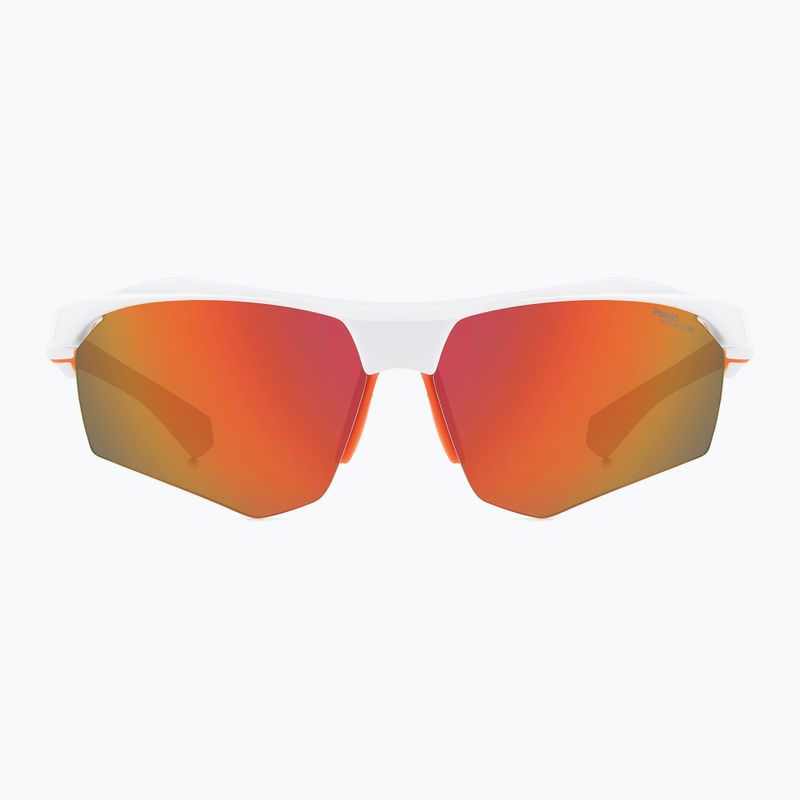 Окуляри сонцезахисні чоловічі Polaroid PLD 7055/S white/red multilayer polarized high contrast 3