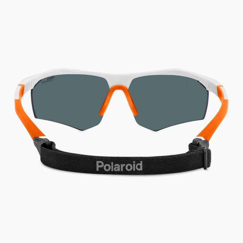 Окуляри сонцезахисні чоловічі Polaroid PLD 7055/S white/red multilayer polarized high contrast 5