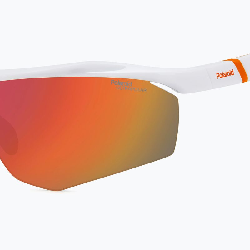 Окуляри сонцезахисні чоловічі Polaroid PLD 7055/S white/red multilayer polarized high contrast 7