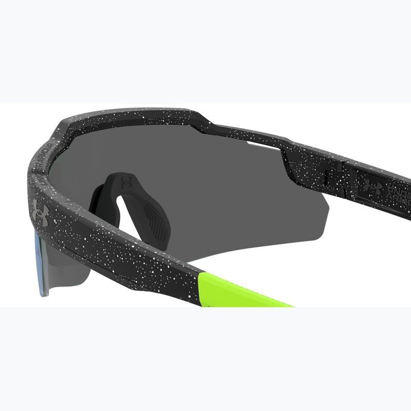 Окуляри сонцезахисні дитячі Under Armour Levelup Jr S3 pattern black white/green multilayer 6