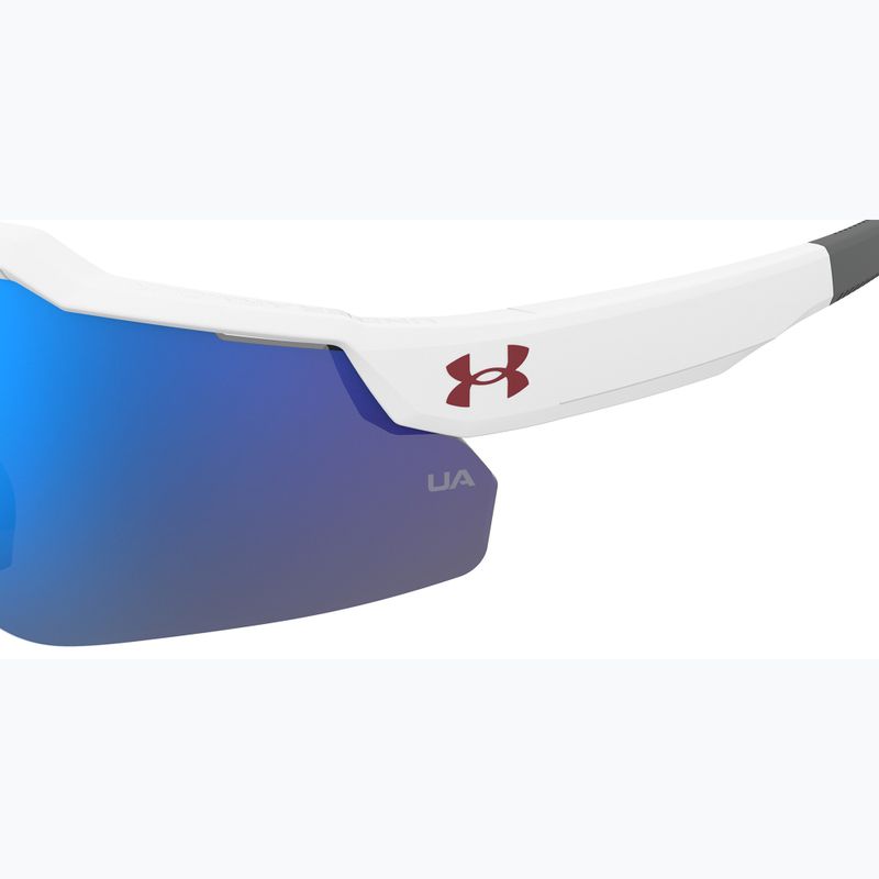 Окуляри сонцезахисні дитячі Under Armour Levelup Jr S3 matte white blue/blue multilayer 7
