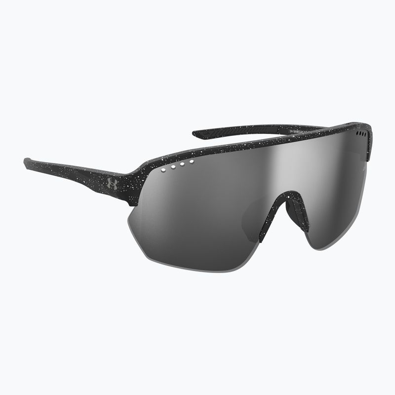 Сонцезахисні окуляри Under Armour Gamedat II/G S3 візерунок чорний білий/сріблястий з дзеркальним покриттям