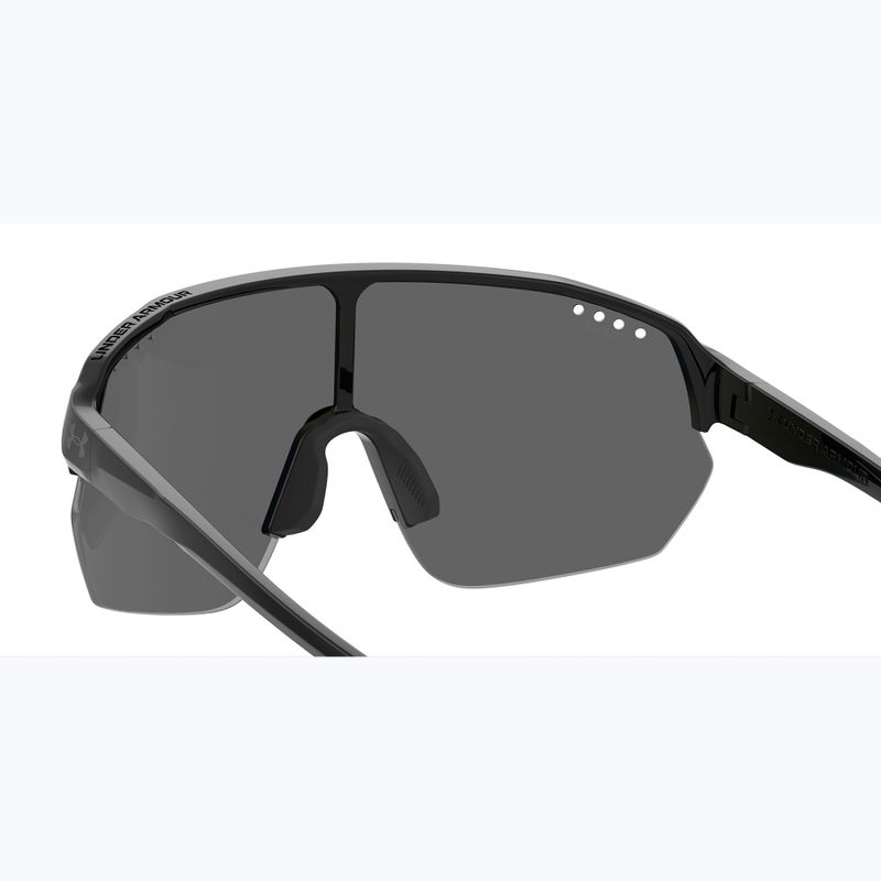 Багатошарові олеофобні сонцезахисні окуляри Under Armour Gamedat II/G S3 чорні сині/блакитні 6