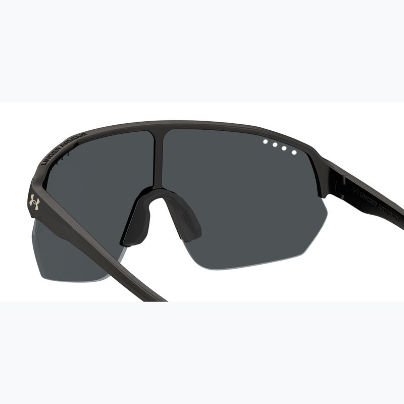 Сонцезахисні окуляри Under Armour Gamedat II/G S3 металізовані чорні/сіро-бронзові з дзеркальним покриттям 6