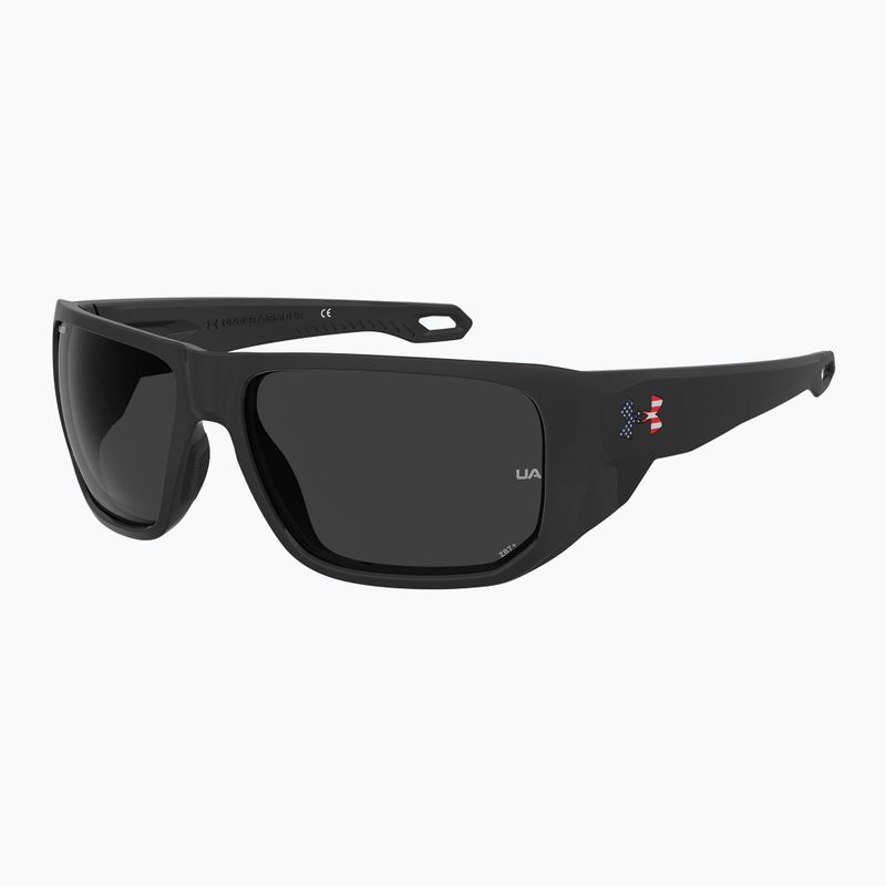 Окуляри сонцезахисні чоловічі Under Armour Attack 2 black multicolor/grey polarized oleophobic 2