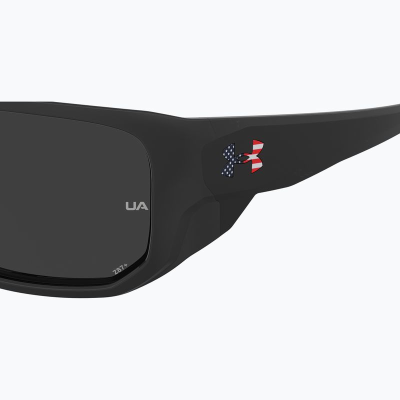 Окуляри сонцезахисні чоловічі Under Armour Attack 2 black multicolor/grey polarized oleophobic 7