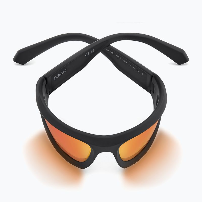 Окуляри сонцезахисні Polaroid PLD 2165/S matte black red/red multilayer polarized 9