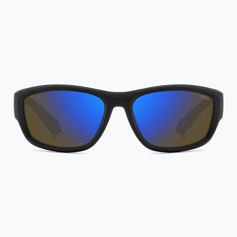 Окуляри сонцезахисні чоловічі Polaroid PLD 2166/S matte black blue/blue mirror polarized 3
