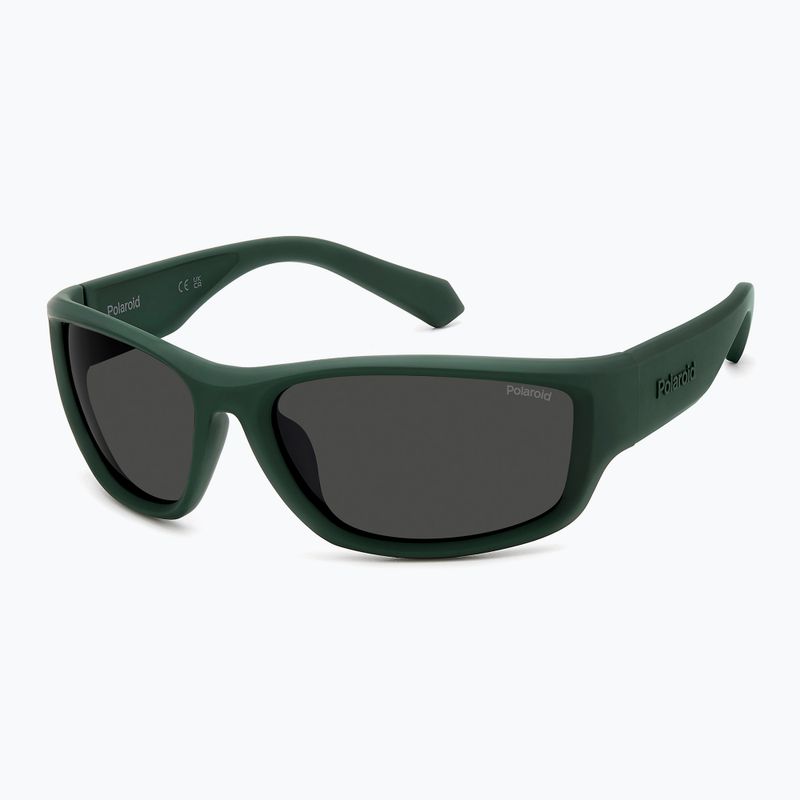 Окуляри сонцезахисні чоловічі Polaroid PLD 2166/S matte green/grey polarized 2