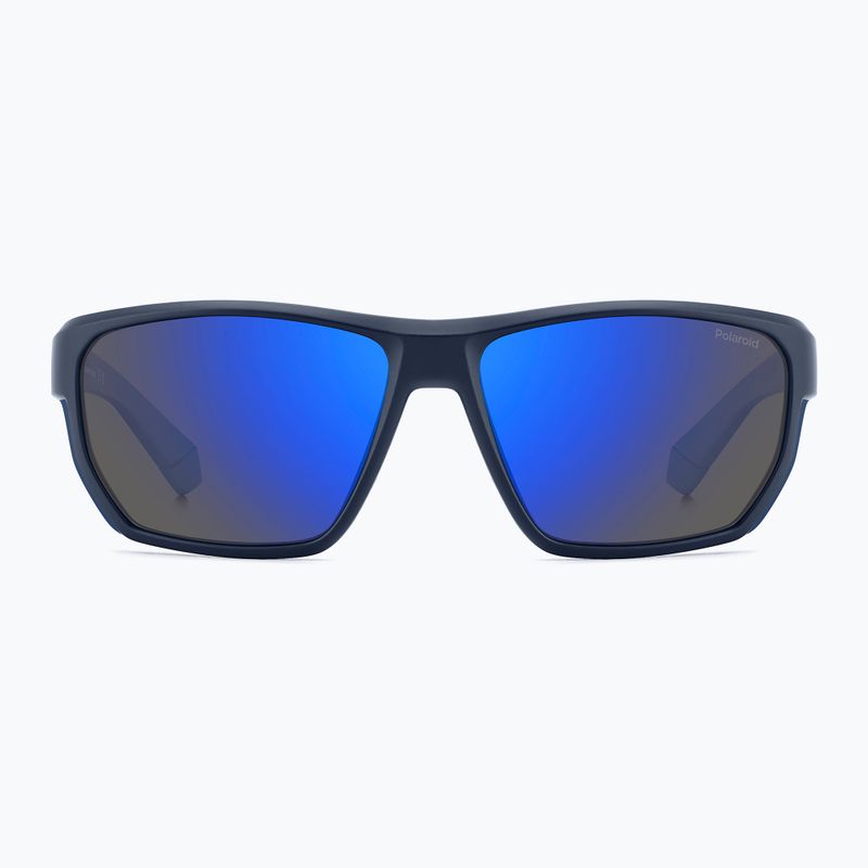 Окуляри сонцезахисні чоловічі Polaroid PLD 7057/S matte blue/blue mirror polarized 3