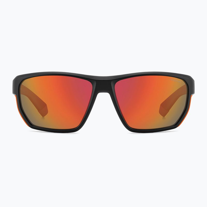 Окуляри сонцезахисні чоловічі Polaroid PLD 7057/S matte black orange/red multilayer polarized 3