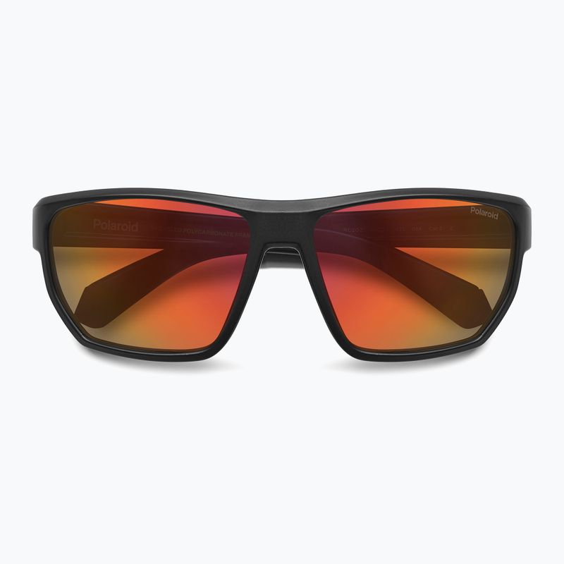 Окуляри сонцезахисні чоловічі Polaroid PLD 7057/S matte black orange/red multilayer polarized 4