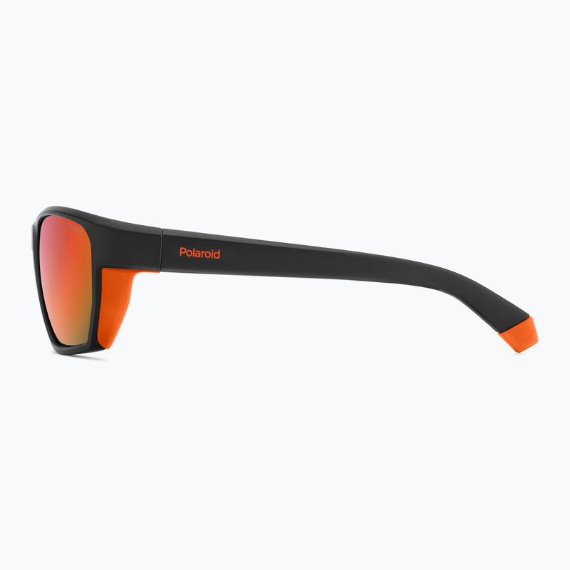Окуляри сонцезахисні чоловічі Polaroid PLD 7057/S matte black orange/red multilayer polarized 6